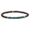 Heishi Perlen Armband 4mm coconut jaspis grün imperiale