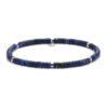 Bracelet heishi beads 4mm lapis lazuli stone