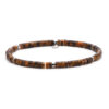 Armband Heishi-Perlen 4mm Heishi-Steine Tigerauge