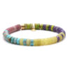 Pearl bracelet heishi turquoise amethyst imperial red jasper amethyst yellow jasper
