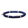 Chakra bracelet heishi lapis lazuli beads