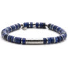 Bracelet 6mm perles heishi lapis gili