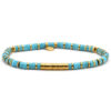 Bracelet 4mm perles heishi turquoise gili