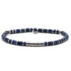 Bracelet 4mm perles heishi lapis gili