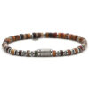 Bracelet 4mm perles heishi jaspe picasso bali