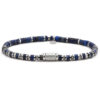 Bracelet 4mm perles heishi lapis bali