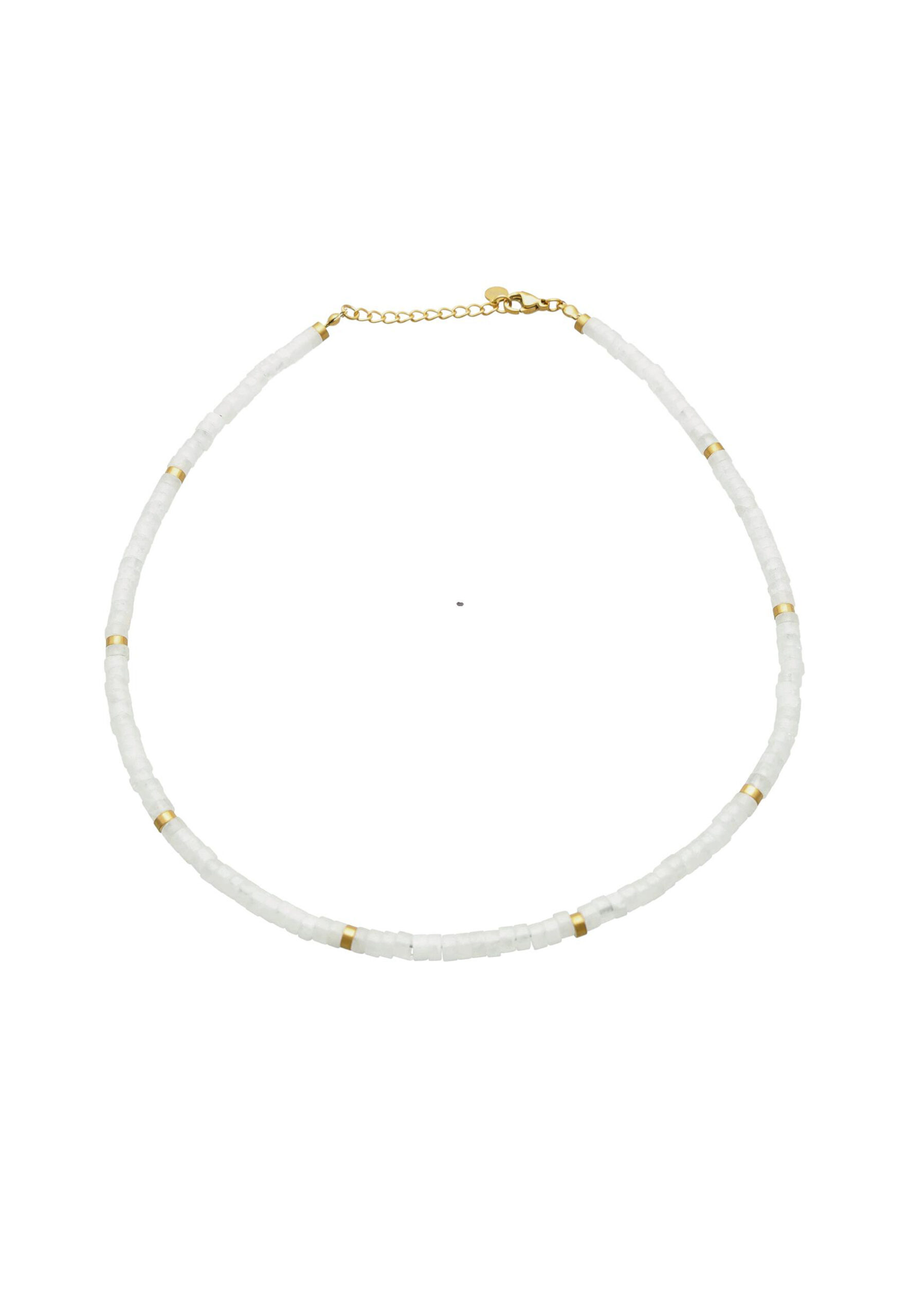 Sautoir chakra perles heishi Quartz blanc - Sautoir chakra perles heishi Quartz blanc – Image 2