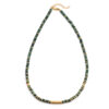 Collier perles heishi malachite gili