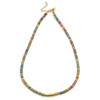 Collier perles heishi tourmaline gili