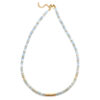 Collier perles heishi quartz bleu gili