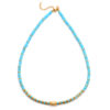 Collier perles heishi turquoise bali