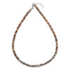 Collier 4mm perles heishi jaspe picasso bali