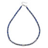 Collier 4mm perles heishi lapis bali