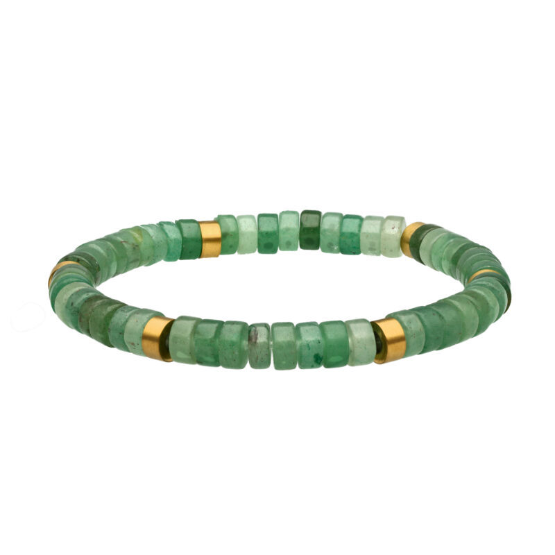 Bracelet chakra perles heishi aventurine
