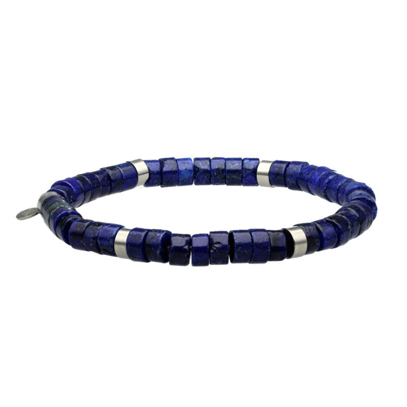 Bracelet chakra perles heishi lapis lazuli