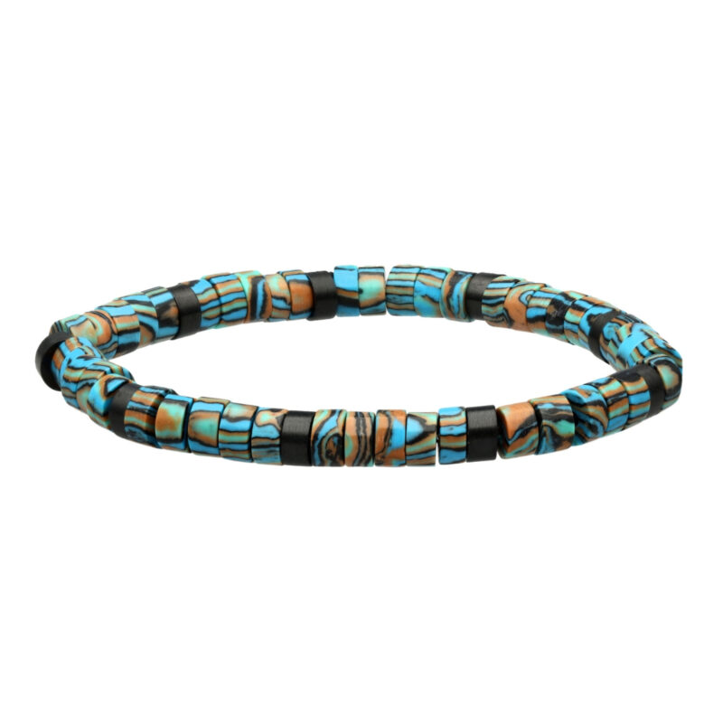 Bracelet perles heishi en malachite